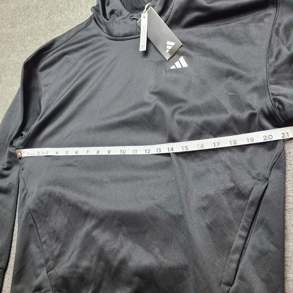 Adidas Aeroready Training Hoodie Women XS Black NEW IM2686 Sweatshirt - Picture 3 of 8